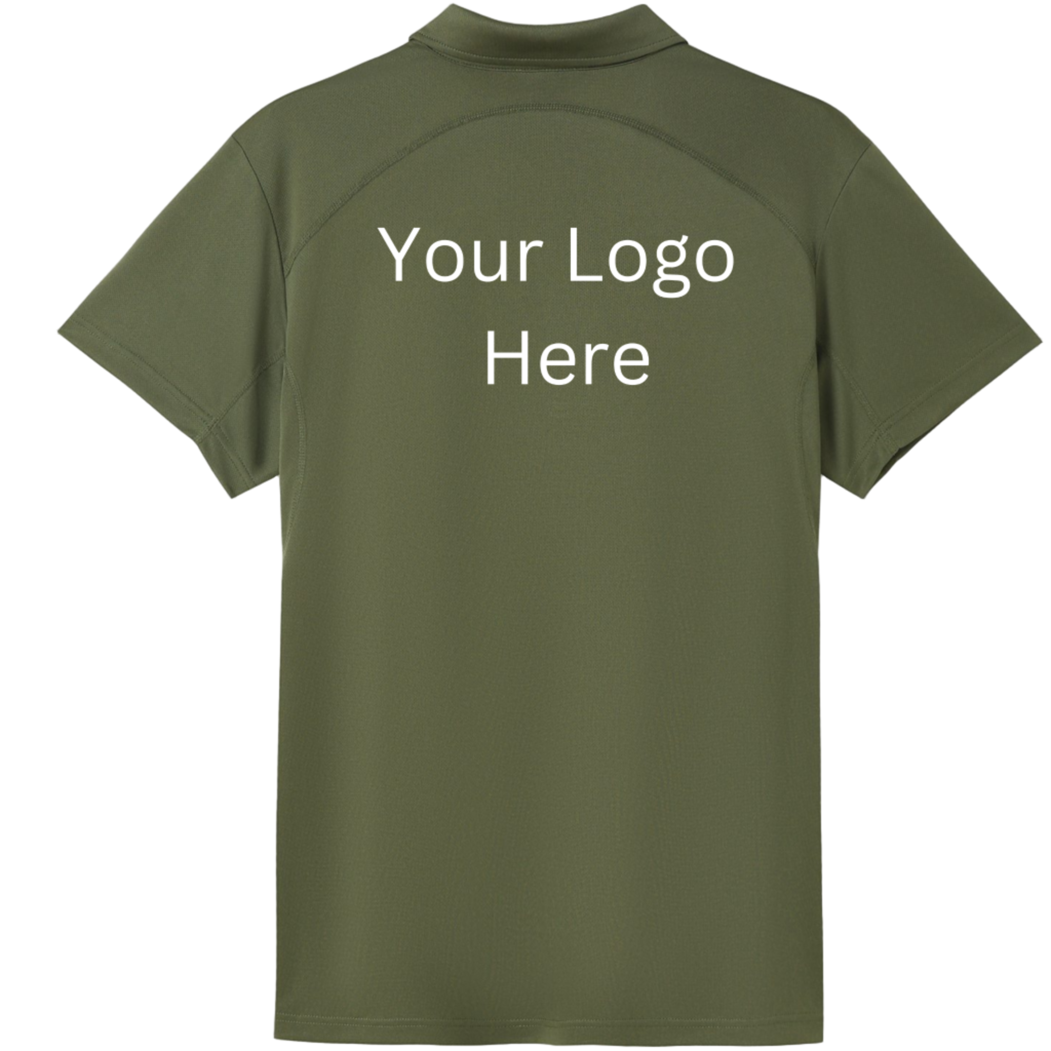 Printed work polo Olive image 1