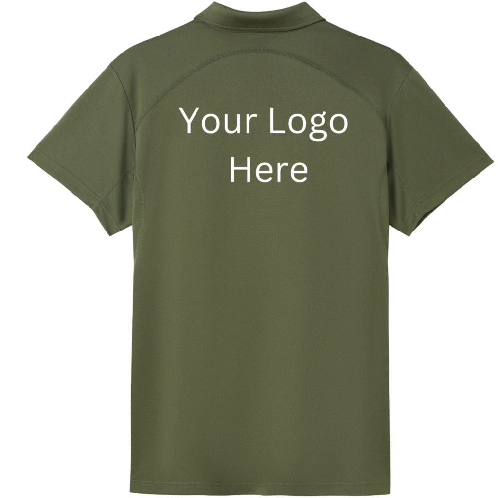 Printed work polo Olive image 1