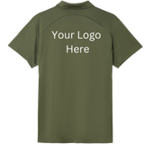 Printed work polo Olive image 1