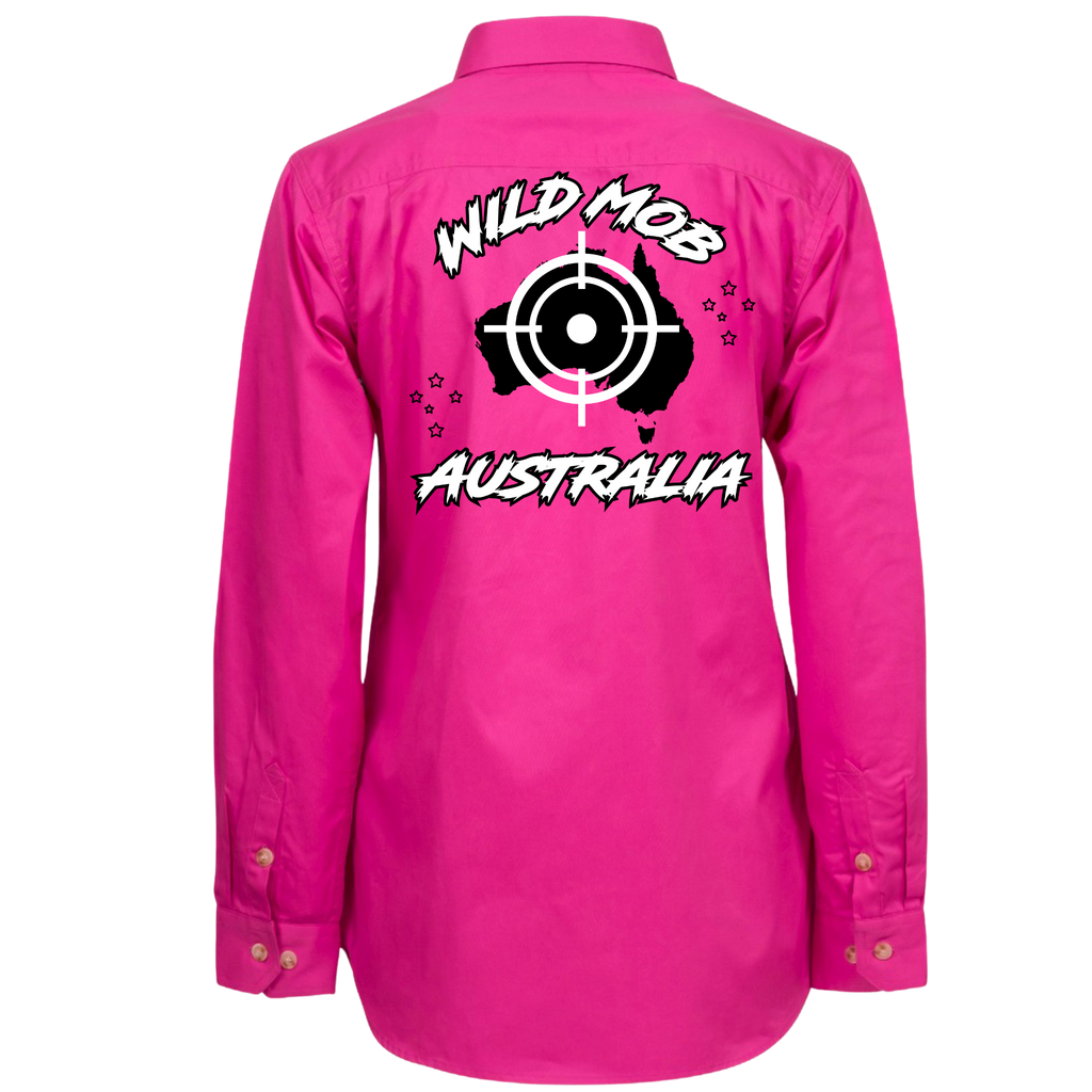 Kid's Wild Mob Workshirt Pink image 1