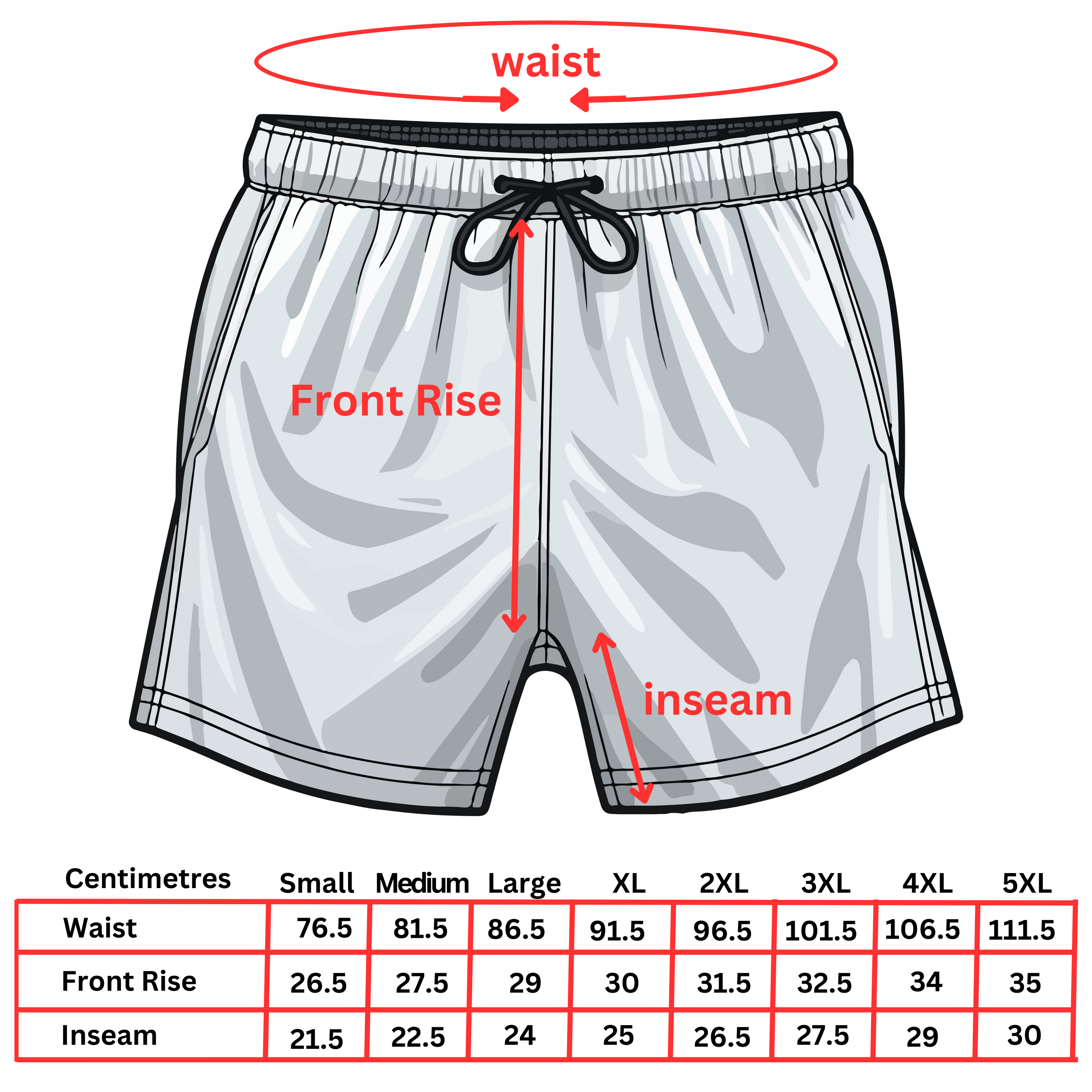 Big Tusky Boar Footy Shorts with zippered pockets image 1