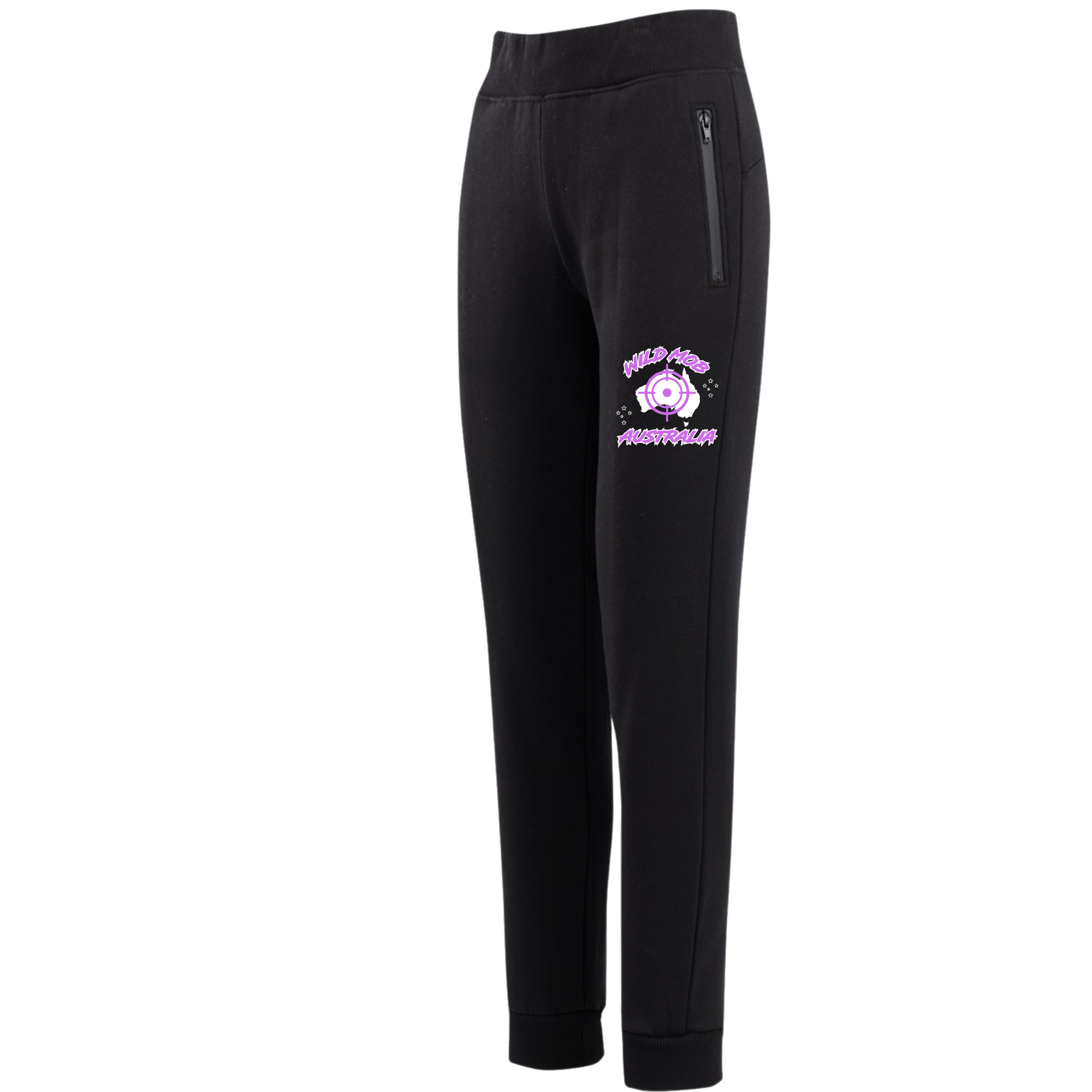 Women's Wild Mob Signature Trackies small logo Purple image 0