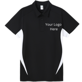 Printed work polo black/white image 0