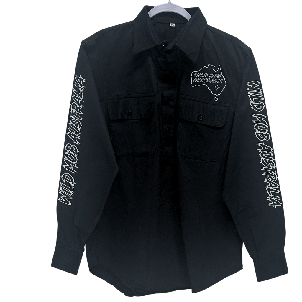 UNISEX Wild Mob Work shirt Black image 0
