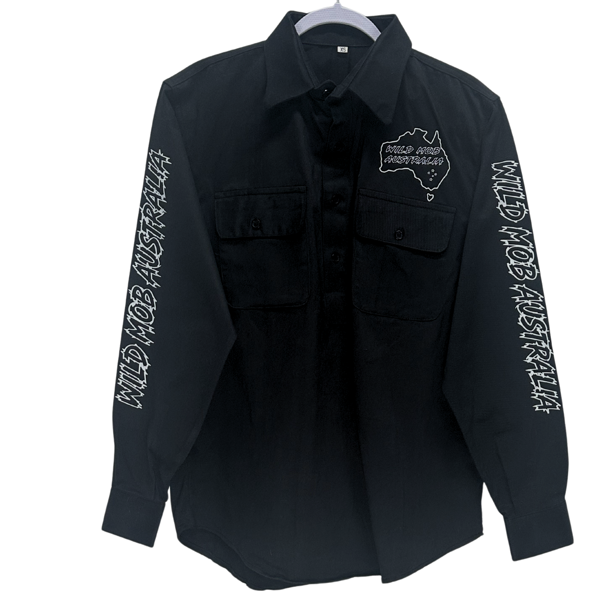 UNISEX Wild Mob Work shirt Black image 0