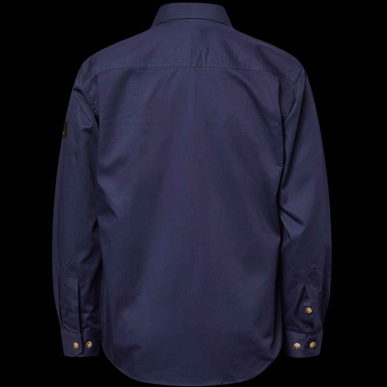 Men's Half Placket Full Coloured Shirt Navy image 1