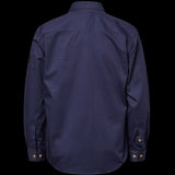 Men's Half Placket Full Coloured Shirt Navy image 1