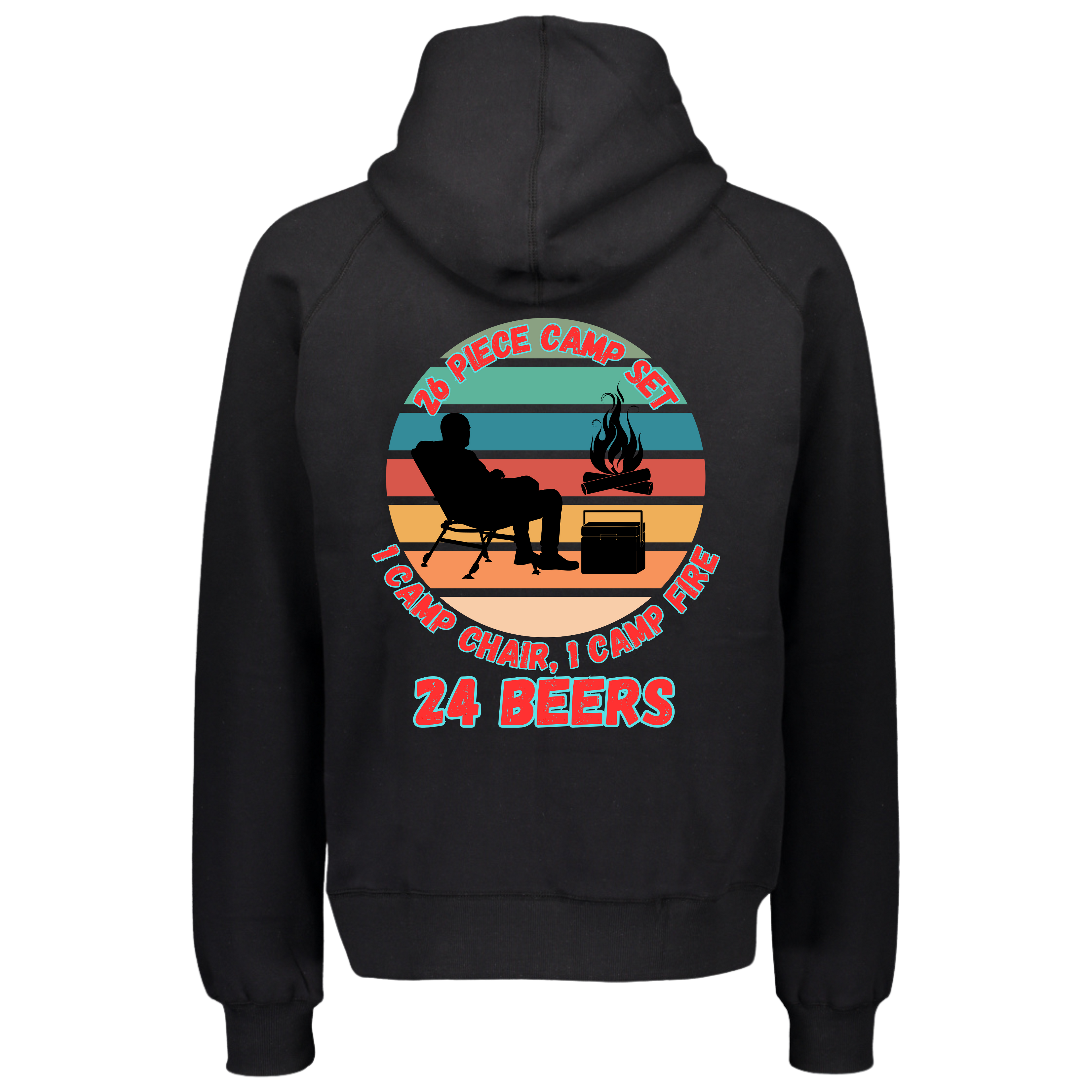 26 Piece Camp Set, 1 Camp Chair, 1 Camp fire and 24 Beers image 0