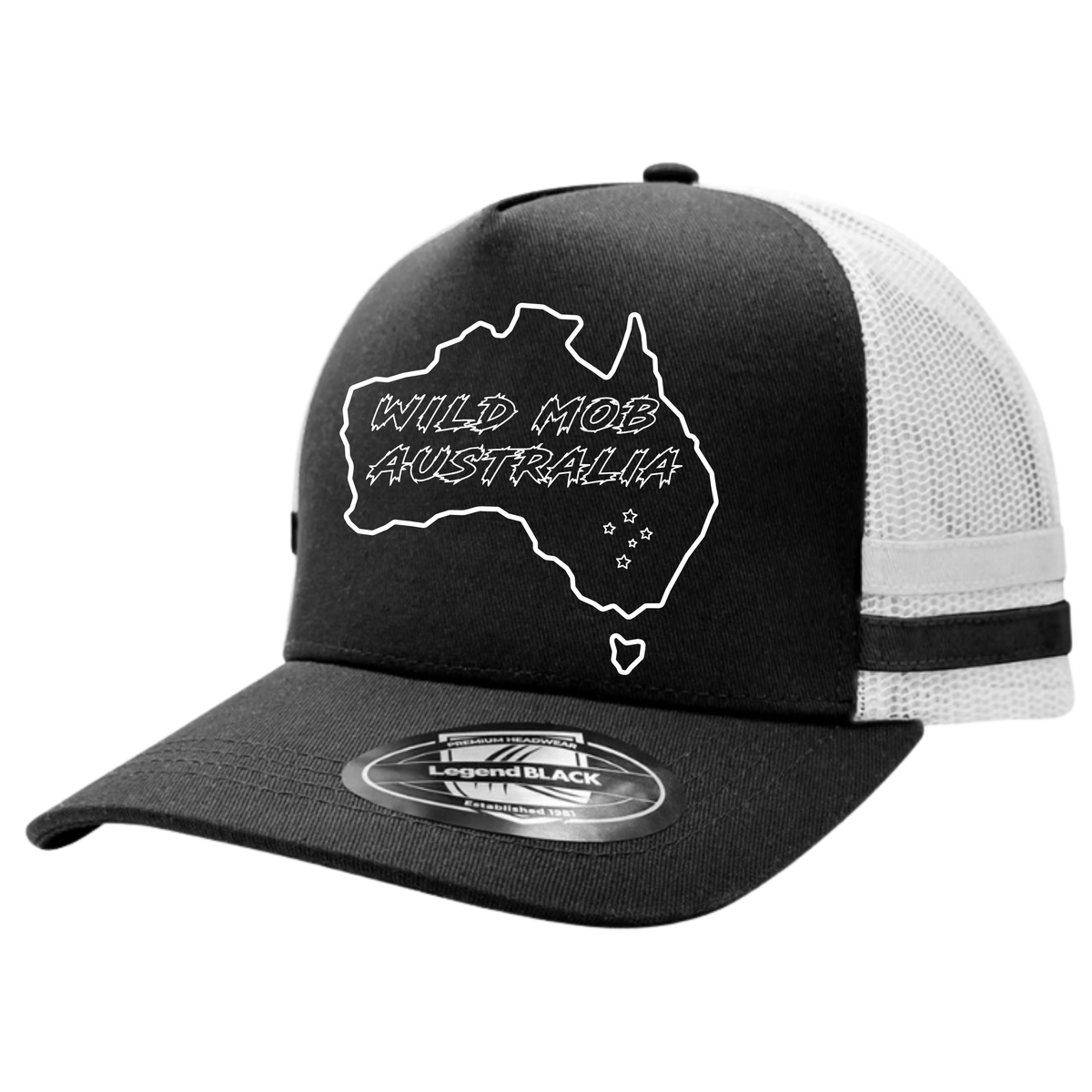 Wild Mob Australia Trucker Cap Black with New logo image 0