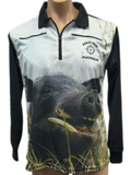 Big Boar Fishing Shirt with Zipper Pockets