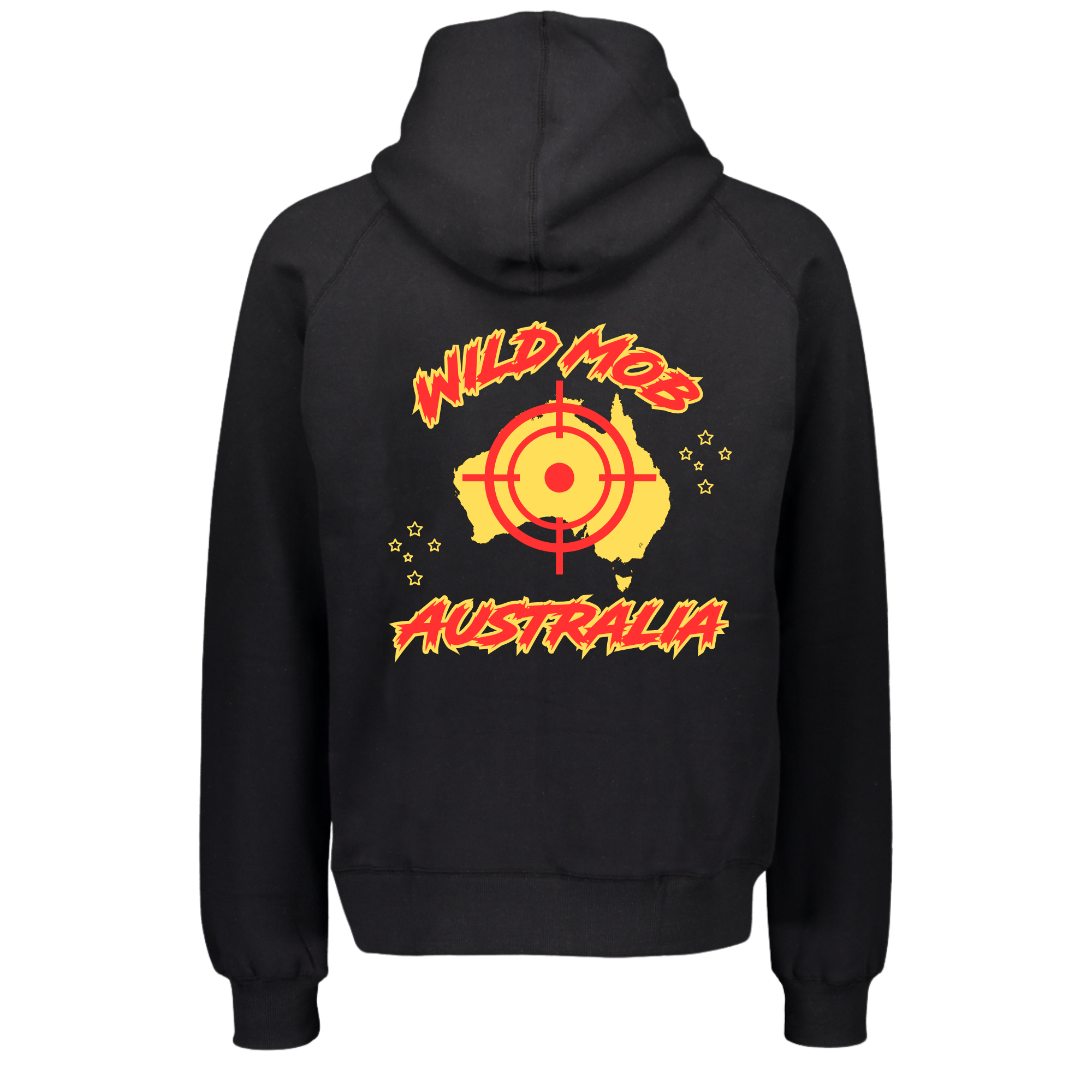 Men's Wild Mob Signature Hoodie Red and Yellow image 1