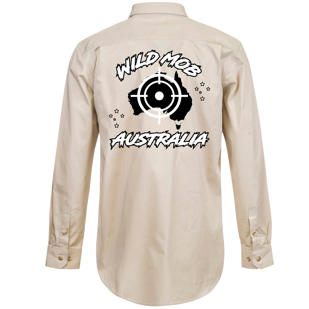 Kids Wild Mob Workshirt Tan image 1