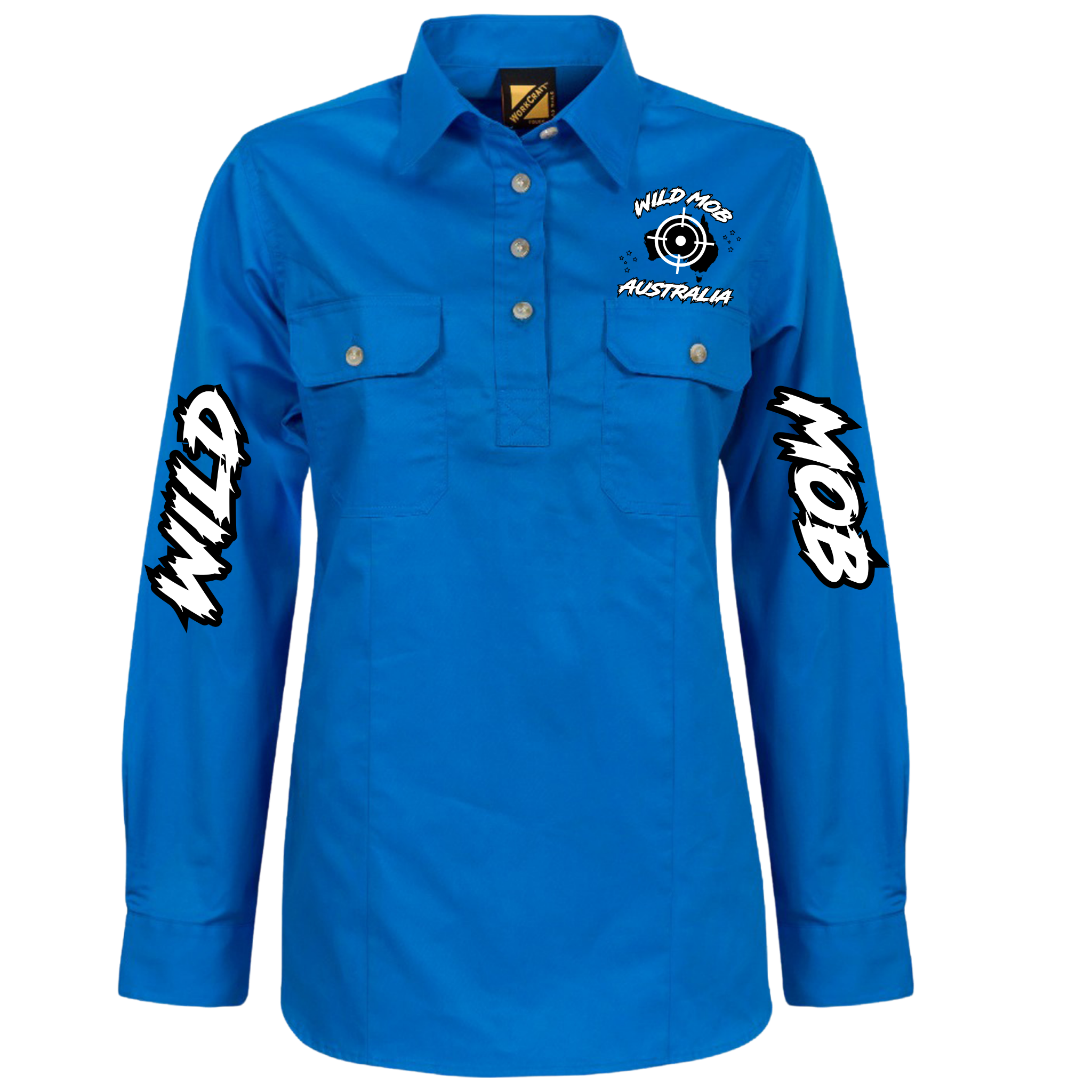 Women's Wild Mob Workshirt Blue image 0