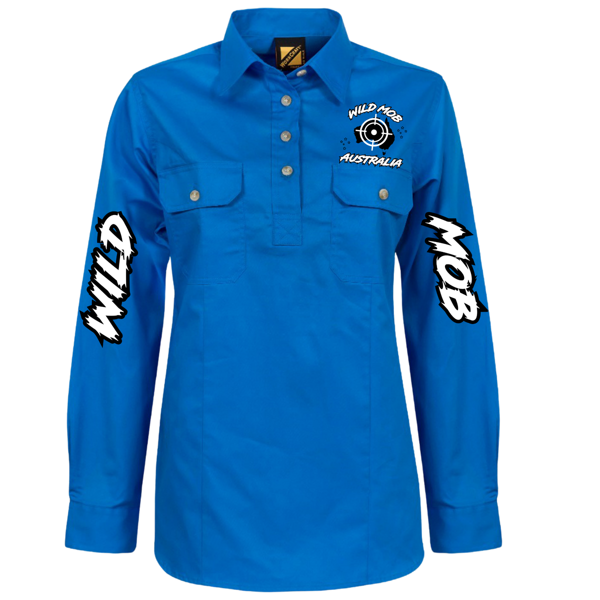 Women's Wild Mob Workshirt Blue image 0