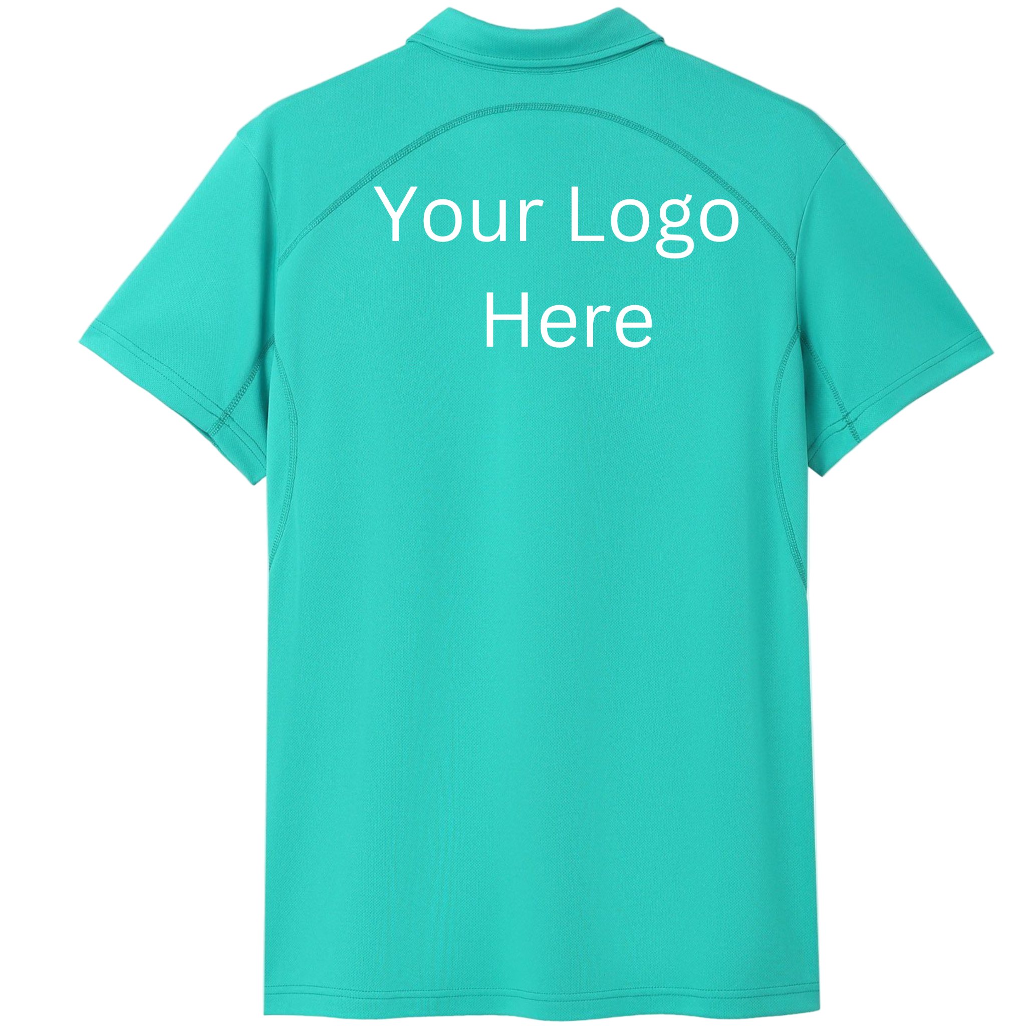 Printed work polo Turquoise image 1