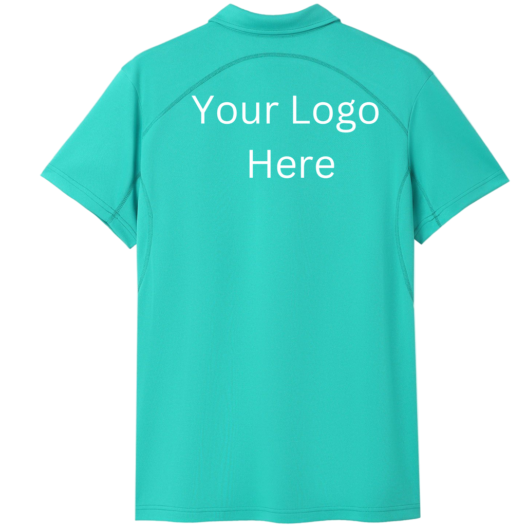 Printed work polo Turquoise image 1