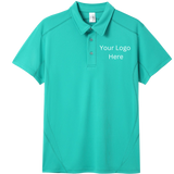 Printed work polo Turquoise image 0