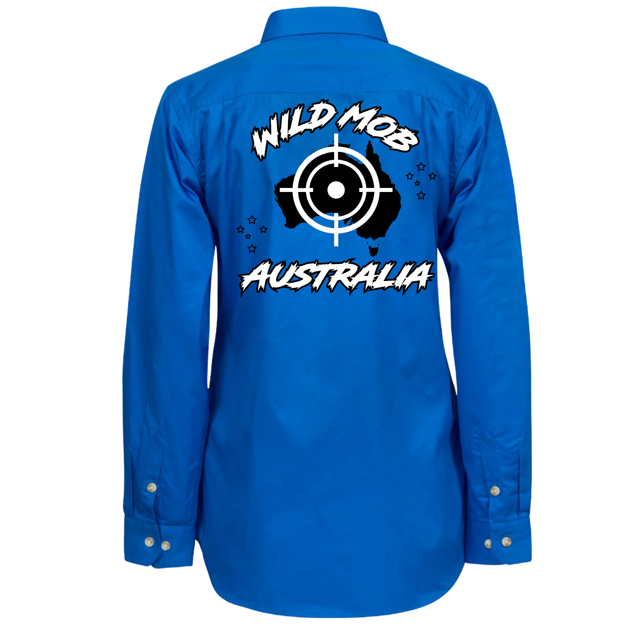 Women's Wild Mob Workshirt Blue image 1