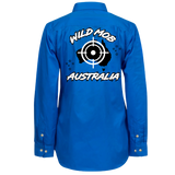 Women's Wild Mob Workshirt Blue image 1