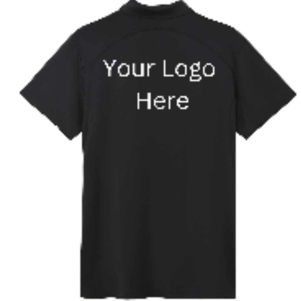 Printed work polo black image 1