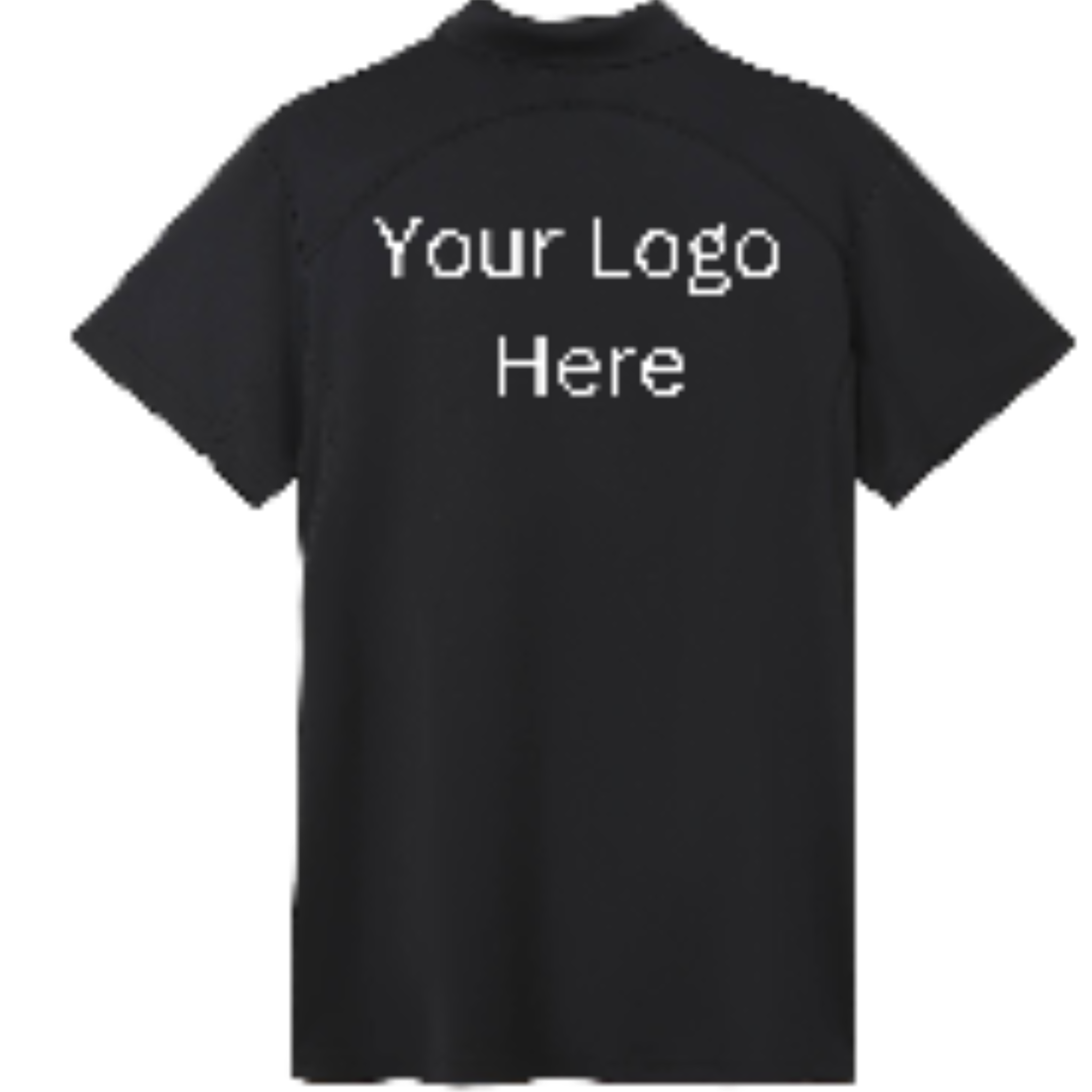 Printed work polo black image 1