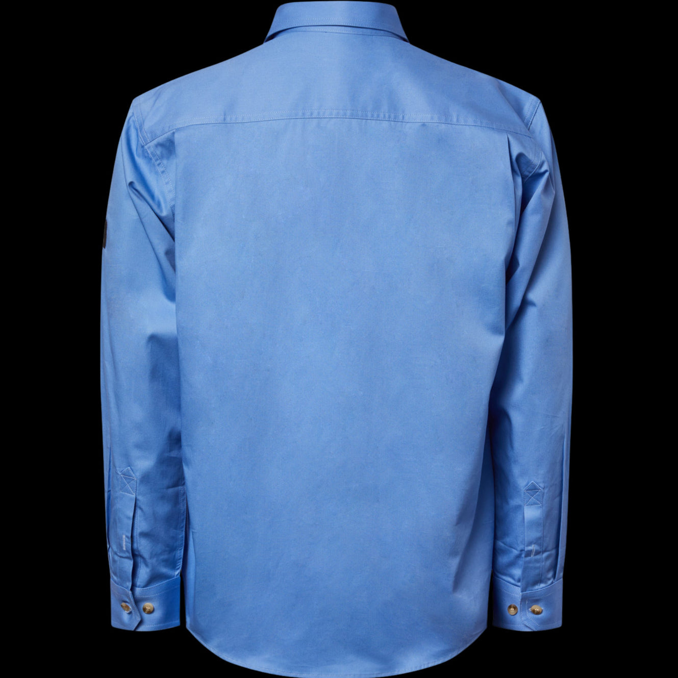 Men's Half Placket Full Coloured Shirt Light Blue image 1