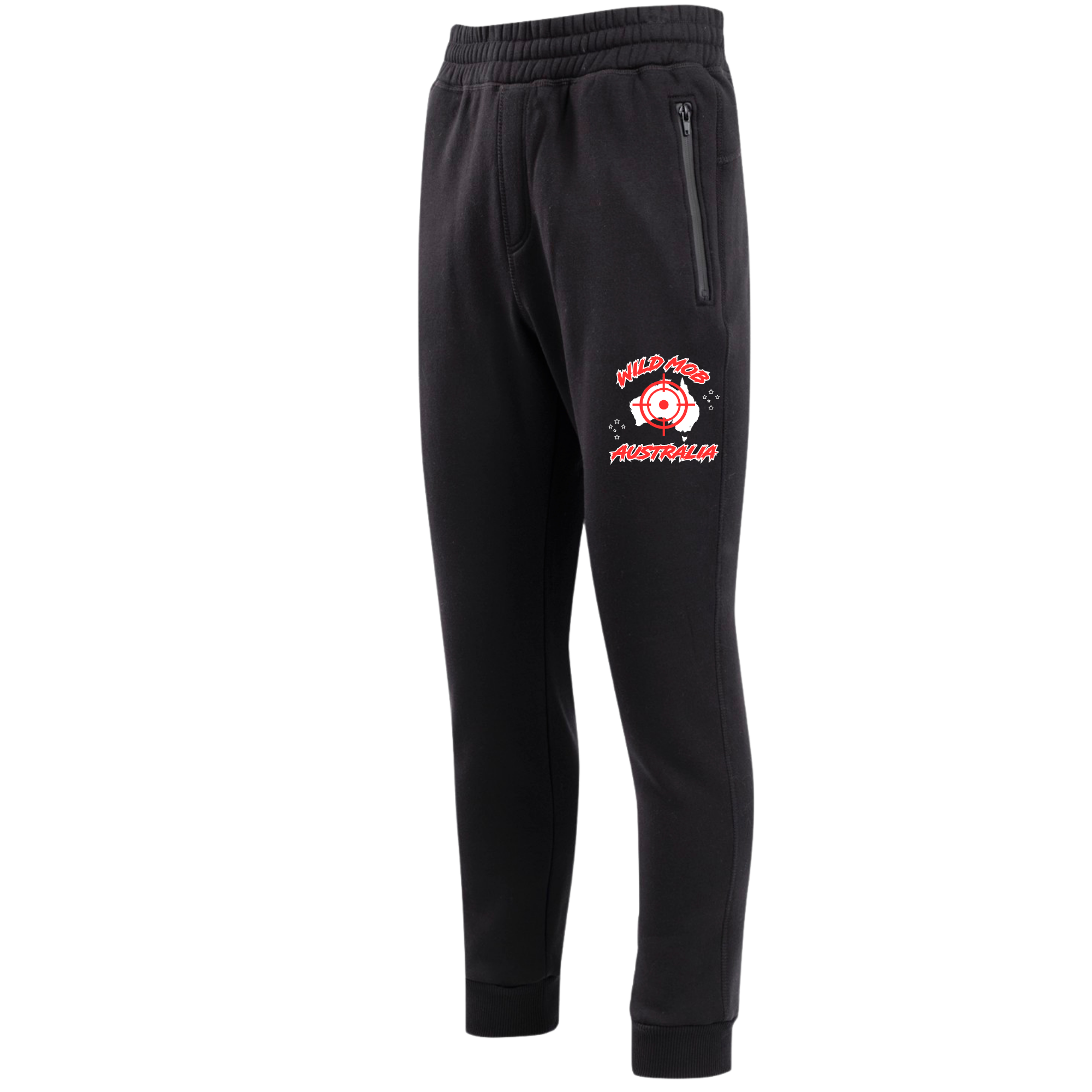 Men's Wild Mob Signature Trackies small logo Red image 0
