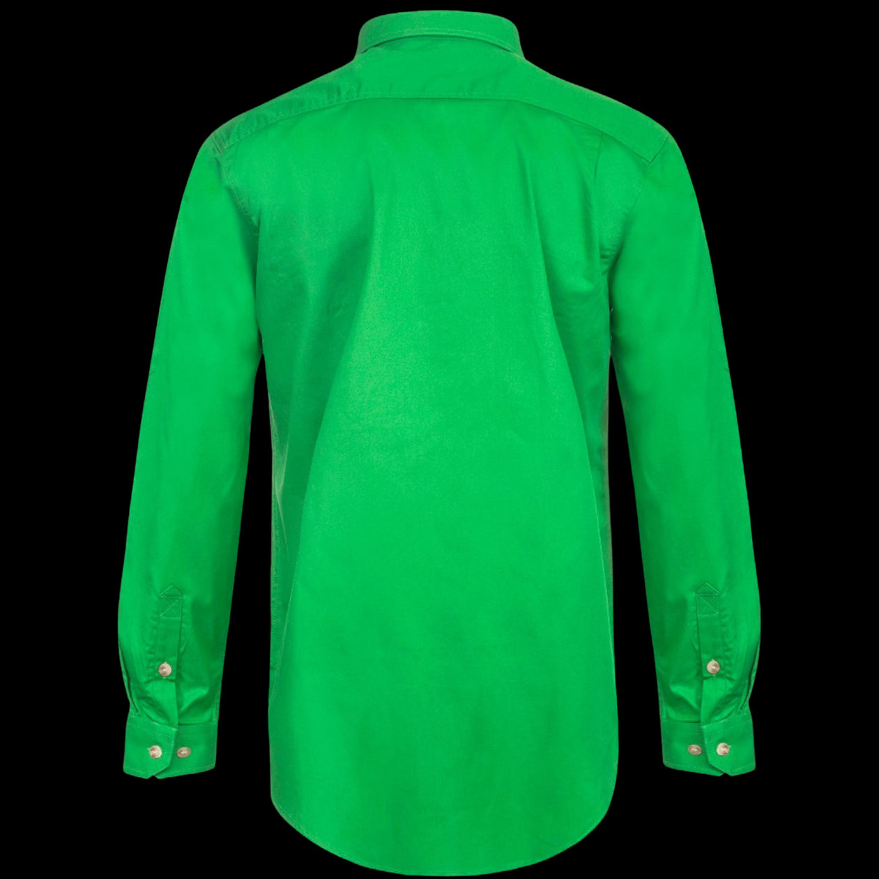 Men's Half Placket Full Coloured Shirt Green image 1