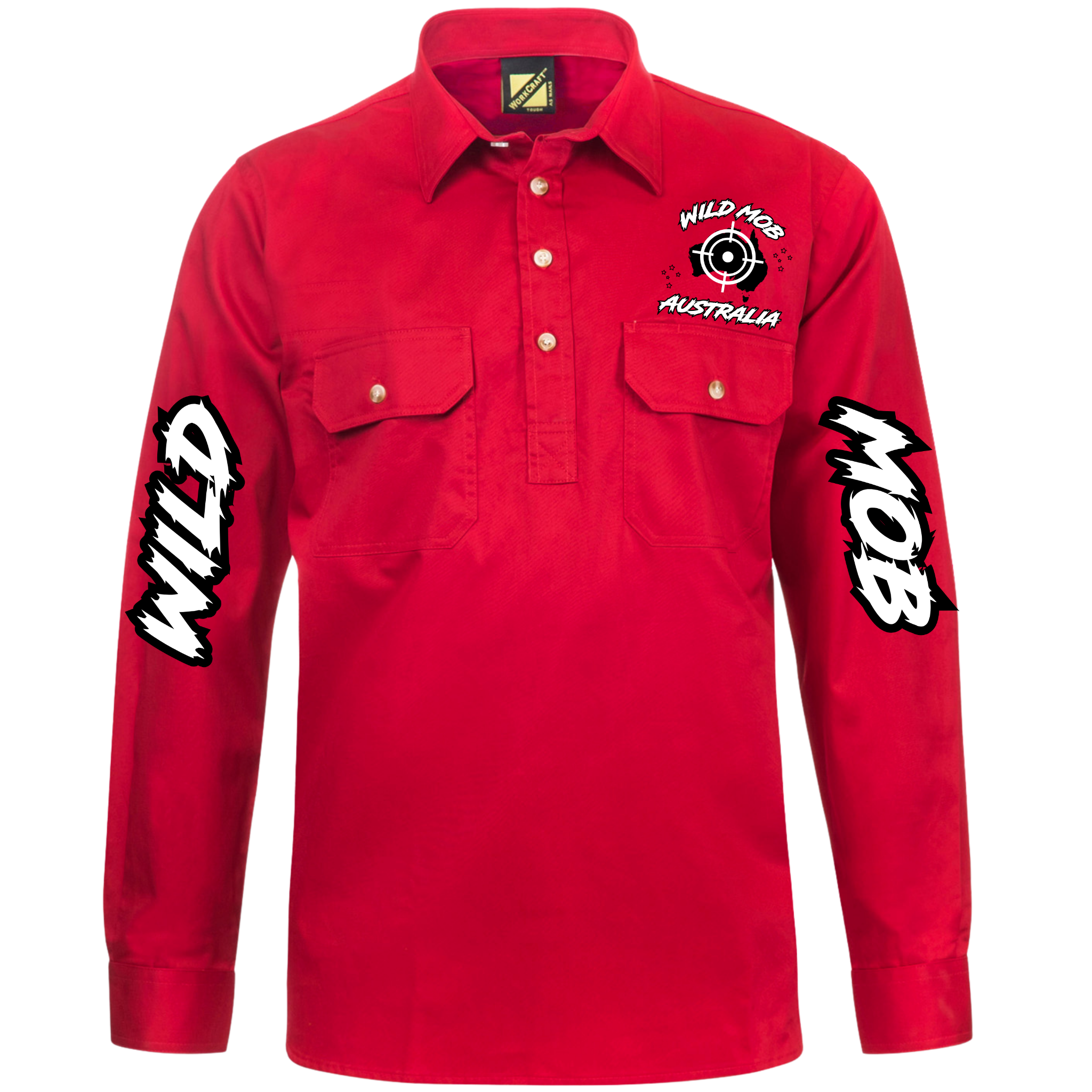 Men's Wild Mob Workshirt Red image 0
