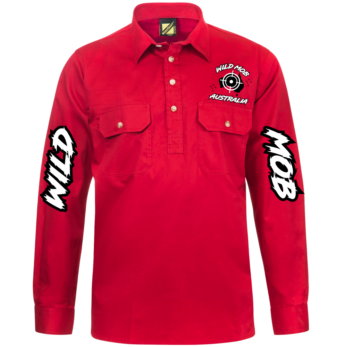 Men's Wild Mob Workshirt Red image 0