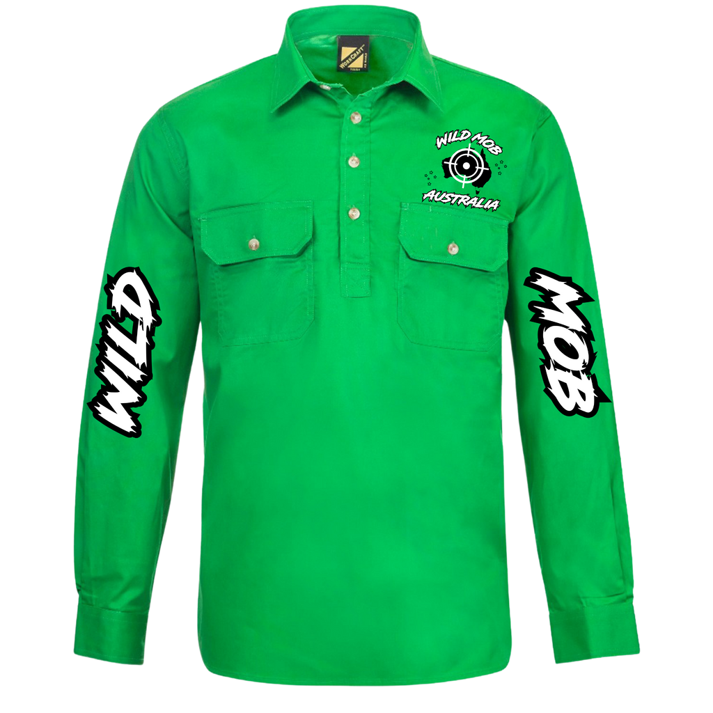 Men's Wild Mob Workshirt Green image 0