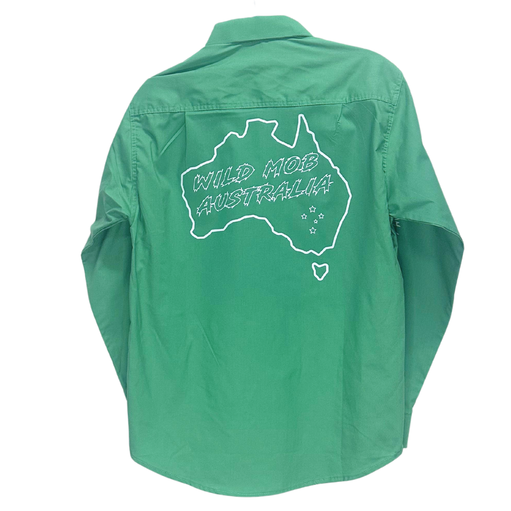 UNISEX Wild Mob Work shirt Sea Green image 1