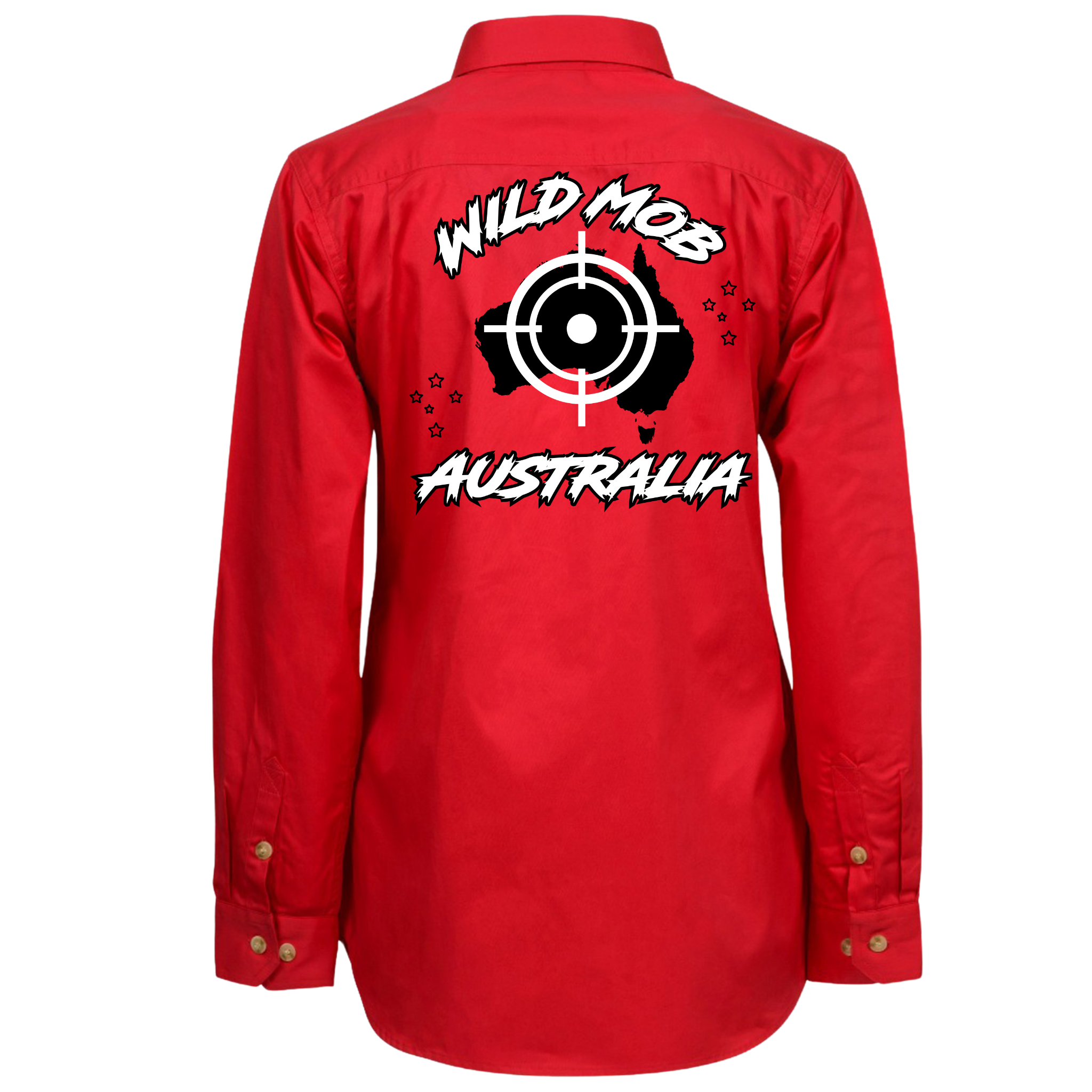 Women's Wild Mob Workshirt Red image 1