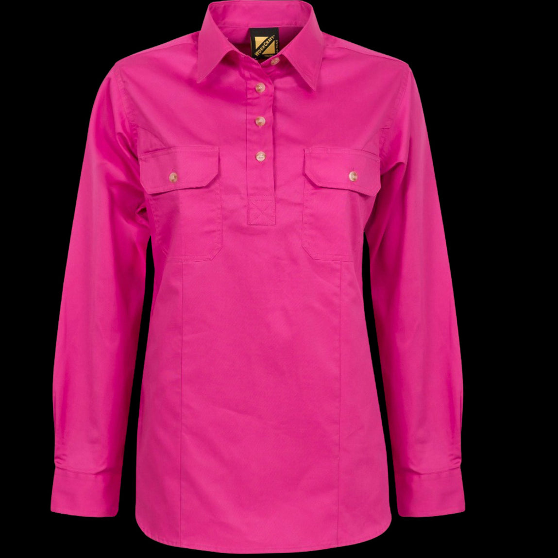 Ladies Half Placket Full Coloured Shirt image 0