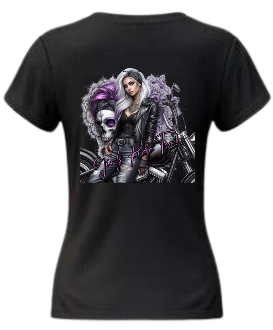 Girls Ride too tshirt image 0