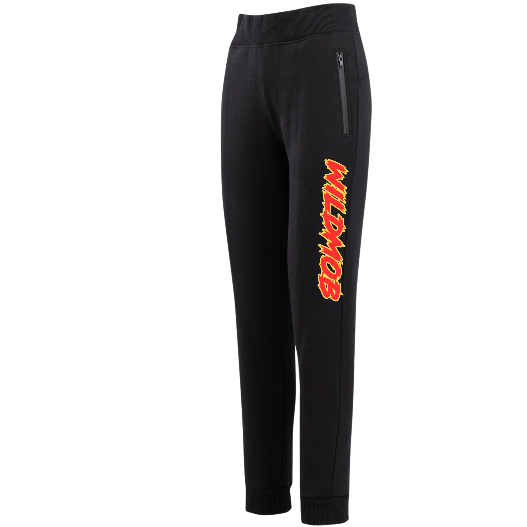 Women's Wild Mob Signature Trackies leg logo Red and Yellow image 0