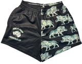 Camo boar footy shorts with zipper pockets image 0