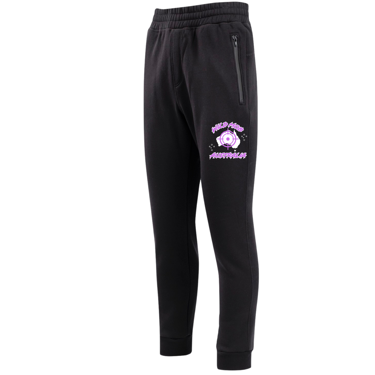 Men's Wild Mob Signature Trackies small logo Purple image 0