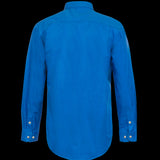 Men's Half Placket Full Coloured Shirt Cobalt Blue image 1