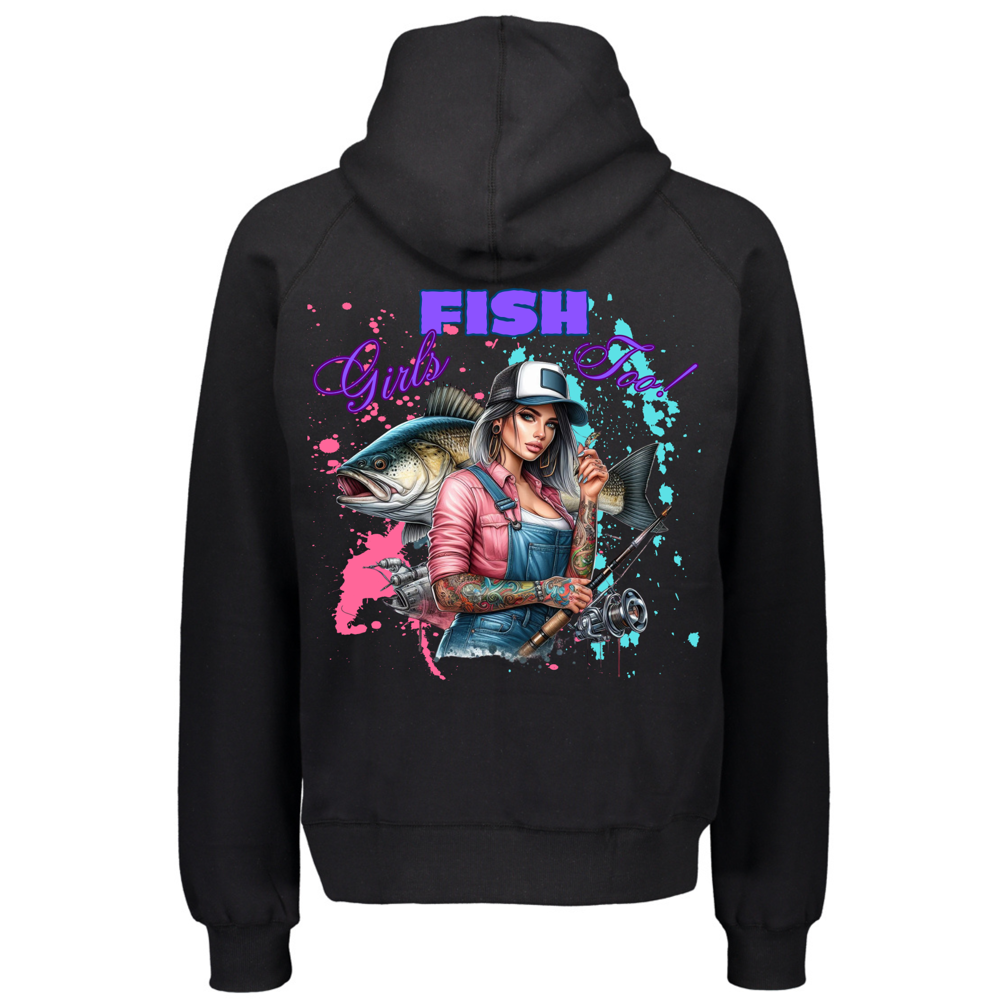 Women's Wild Mob Hoodie Girls Fish Too